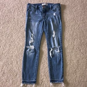 kids Abercrombie ripped jeans